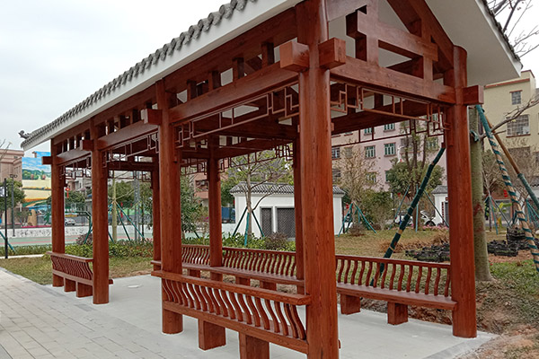 水泥廊亭——廣東省東莞市橫瀝鎮(zhèn)長巷村委會